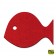BuzziSpace Fish Red