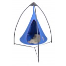 Tripod with Single Sky Blue Cacoon